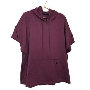 Under Armour Mens Short Cap Sleeve Hoodie Sweatshirt XL Loose Fit